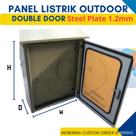 Jual Box Panel Listrik Outdoor Double Door 600x500x300mm SPHC 1 2mm