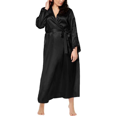 Flora Nikrooz Satin Stella Robe Plus Size Black Compare Prices