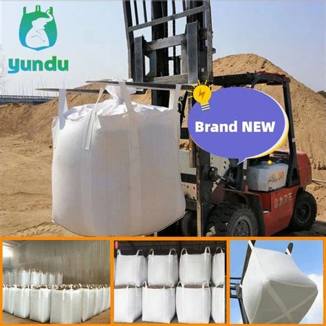 White Jumbo Ton Bag Ton Ton Container Bag For Garbage Sand Cement