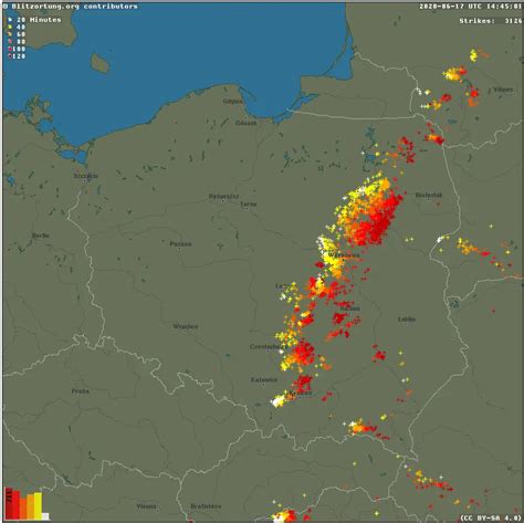 Radar Burz Skyradar Pl Radar Burz Gdzie Jest Burza Mapa Burzowa Jul