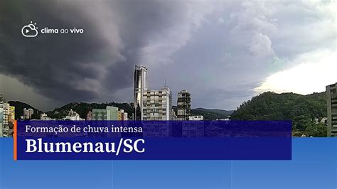 Formação de chuva intensa em Blumenau SC 16 01 24 YouTube