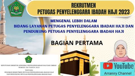 Petugas Haji Indonesia Mengenal Bidang Layanan Petugas