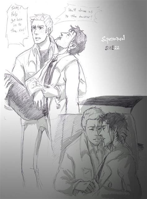 By Dinagastuff Dean And Castiel From S08e22 Dean Carrying Cas… My