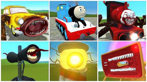 Car Eater Vs Choo Choo Charles Vs Thomas The Train Vs Megahorn Vs Siren