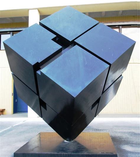 Tony Rosenthal Outdoor Cube Sculpture Titled Martys Cube1983 The