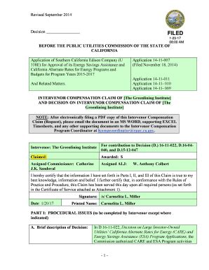 Fillable Online Docs Cpuc Ca Application Of Southern California Edison