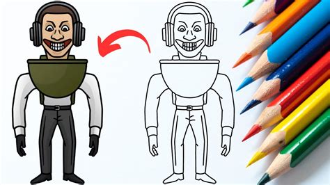 How To Draw HEADPHONES MUTANT Easy Skibidi Toilet YouTube