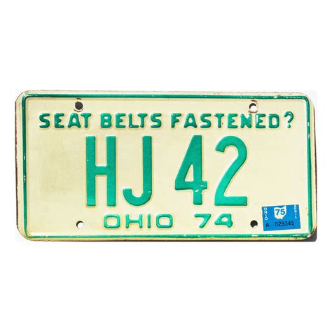 Ohio Hj Buckeye State License Plates