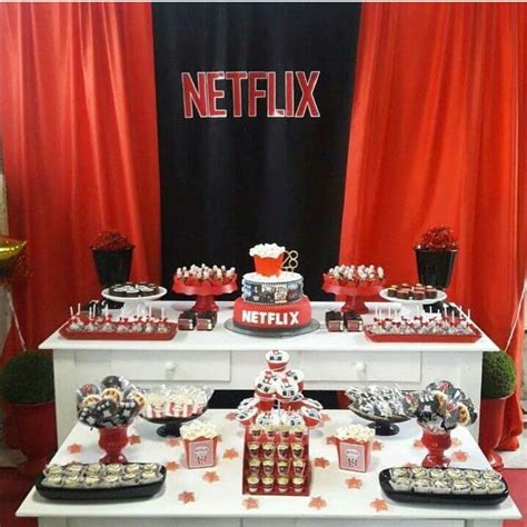 Pin De Cathy Em 19 Netflix Party Festa De Aniversario Decoracao