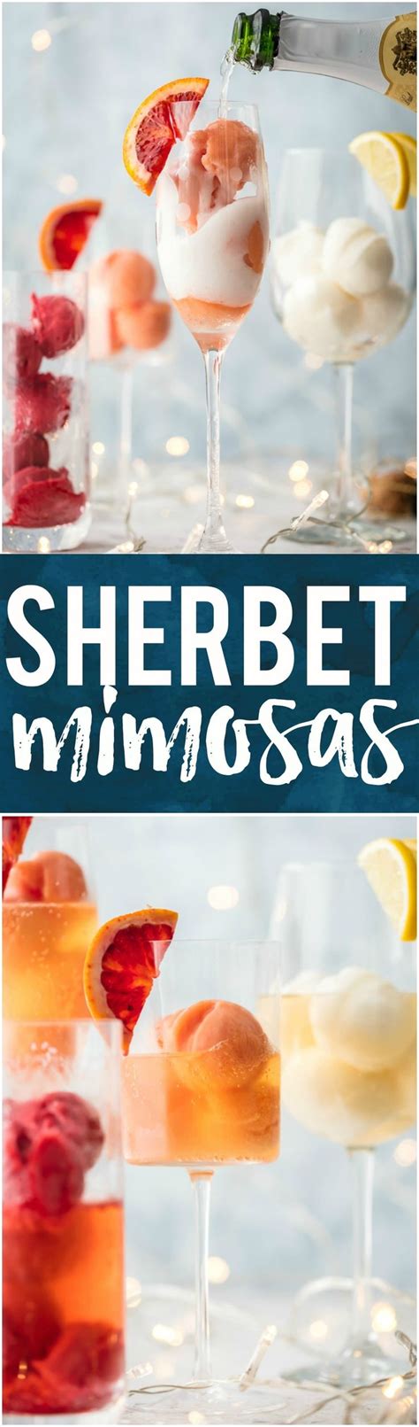 Sherbet Mimosas Are A Fun Was To Dress Up Any Mimosa Use The Ice Cream Sherbet Or Sorbet