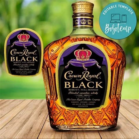 Crown Royal Bottle Label Template Crown Royal Custom Labels Crown