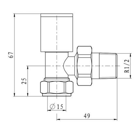 Arezzo Modern Angled Radiator Valves Incl Mm Stand Pipes Chrome