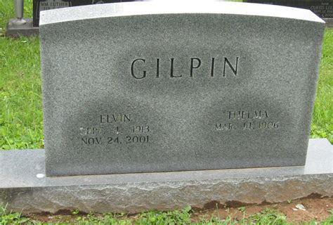 Elvin Randolph Gilpin 1913 2001 Find A Grave Memorial