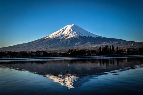 Tapety Japonsko Japonsk Yamanashi Kawaguchi Jezero