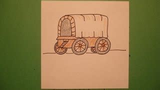 Pioneer Wagon Drawing