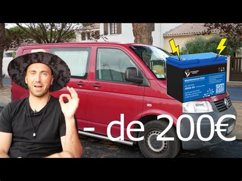 Electricité dans un Van pour de 200 YouTube