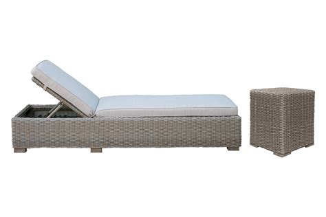 Latitude Run® Hilltop Outdoor Resin Chaise Lounge With Table Wayfair