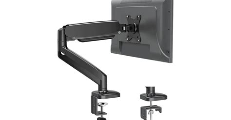 Add MOUNTUP's single monitor gas spring arm desk mount to your office for $30 (Save 17%)