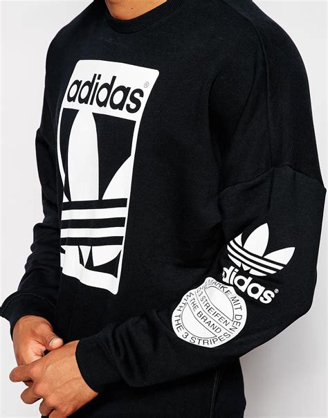 Lyst Adidas Originals Graphics Sweatshirt Ab8028 In Black For Men