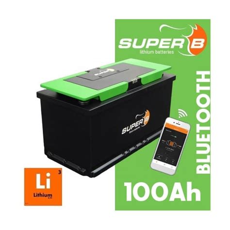 Batterie Lithium SUPER B 12V 100Ah LiFePO4 Pour Camping Car