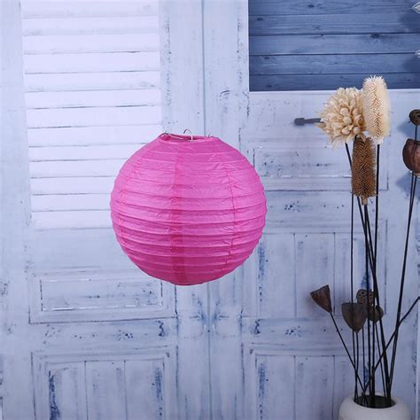 Lanterne Ronde En Papier De Pouces Lampe Boule Suspendue Faire Soi