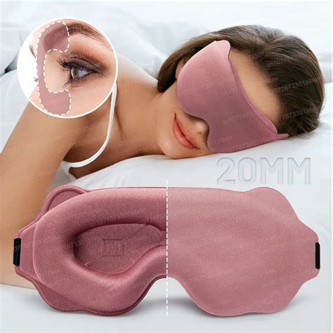 D Sleep Mask Sleeping Aid Blindfold Block Out Light Portable Soft