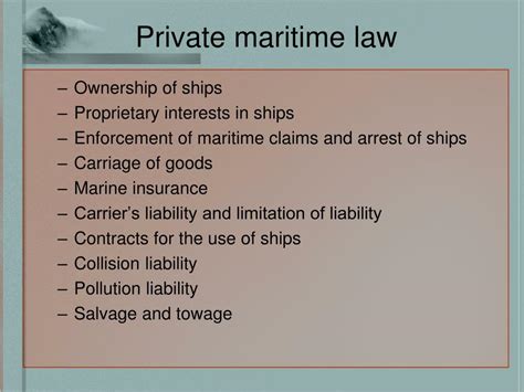 Ppt Maritime And Transportation Law Powerpoint Presentation Free