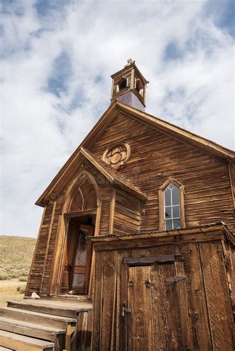 Abandoned Buildings In Old West Ghost Town Bodie California Stock