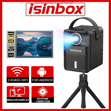 Isinbox X Mini Portable Projector With Screens Android G Wifi Home