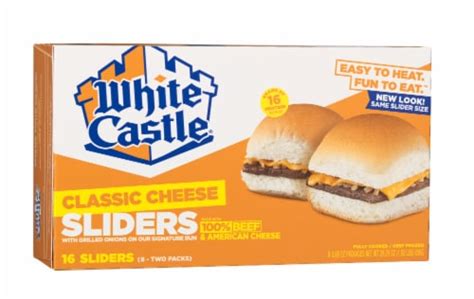 White Castle Classic Cheese Sliders 16 Ct 2928 Oz Kroger