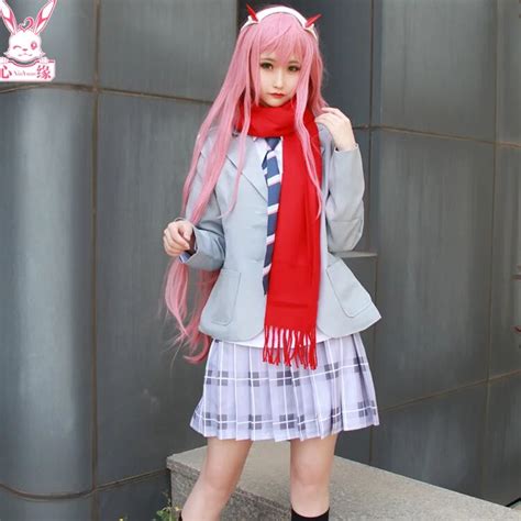 Darling In The Franxx 02 Zero Two Costumes Halloween Carnival Girl