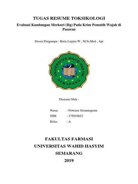 Makalah Toksikologi Pdf