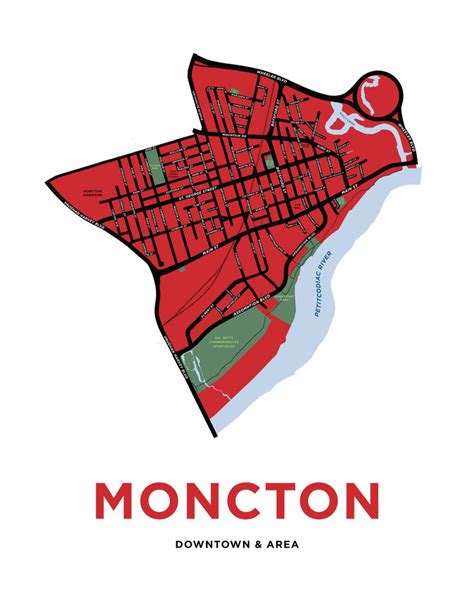 Downtown Moncton Neighbourhood Map – Jelly Brothers