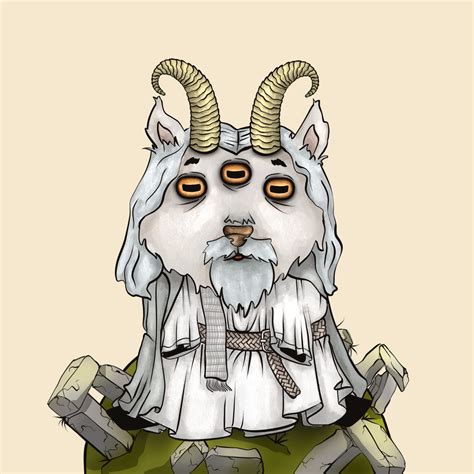 Artstation Nft Goat Cartoon