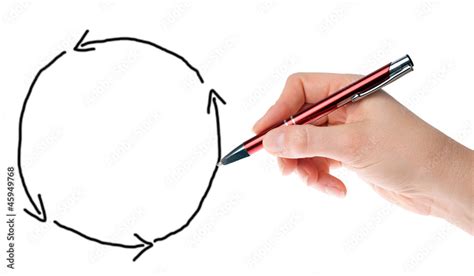 hand drawing  cycle    stock photo adobe stock
