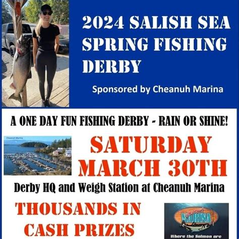 2024 Salish Sea Spring Fishing Derby Cheanuh Marina Sooke 30 March