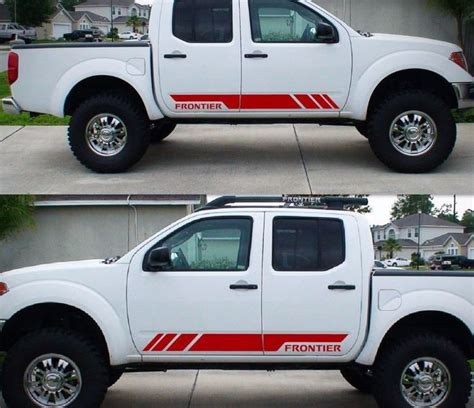 Decal Sticker Graphic Side Stripe Kit For Nissan Frontier Navara D