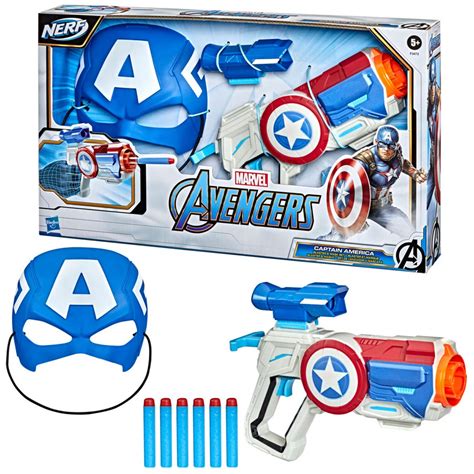 Avengers Nerf Captain America Blaster and Mask Set