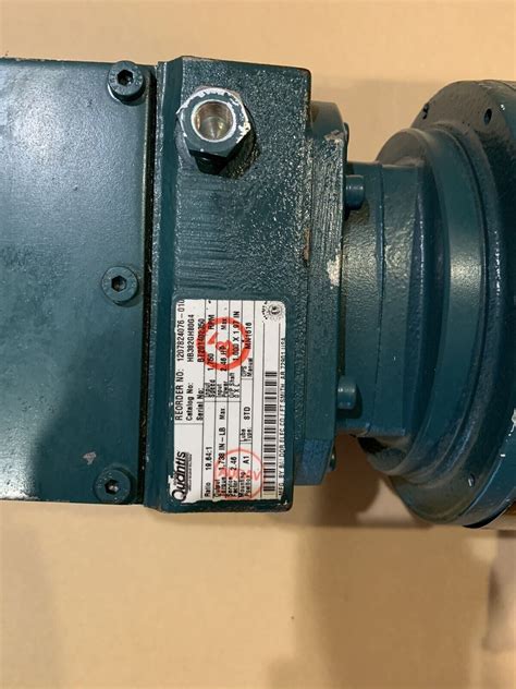 Dodge Quantis Hb382gh80g4 Gear Reducer 19641 Ratio 1 Hp Rpm 1750 New