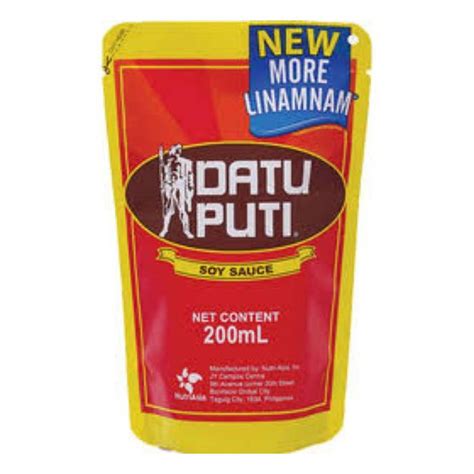 Datu Puti Soy Sauce Taba Pack 200ml