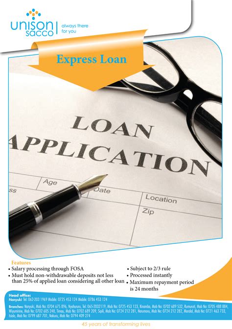 Express Loan | Unison Sacco Society Ltd