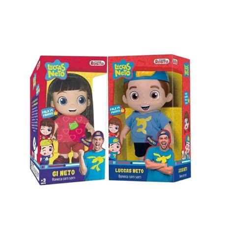 Kit Boneca Gi E Boneco Luccas Neto Gi Frases No Shoptime