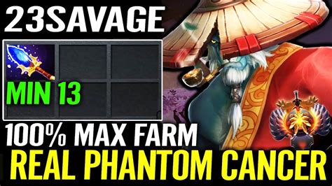 13 Min Aghanim S Scepter Phantom Lancer Fastest Farming By Spamming His 1st Skill Youtube