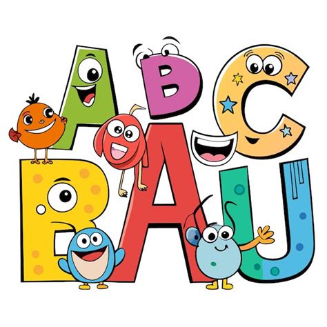 Cartoon Alphabet Letters With Fun Characters Premium Ai Generated Vector