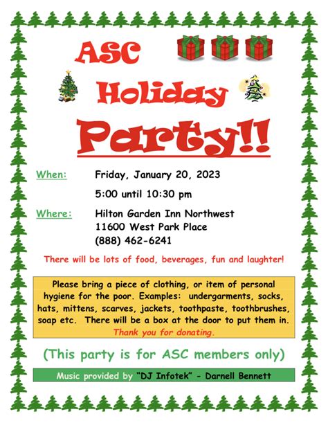 Asc Holiday Party 2023 Asc