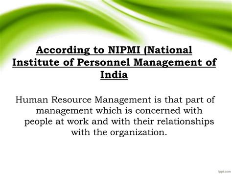 Human Resource Management Bba Notes Ppt