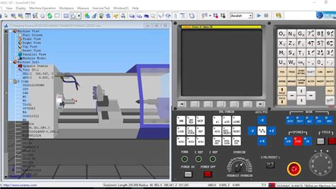 1 2 Merubah Tipe Control Panel Simulator CNC Swansoft Fanuc OiT YouTube