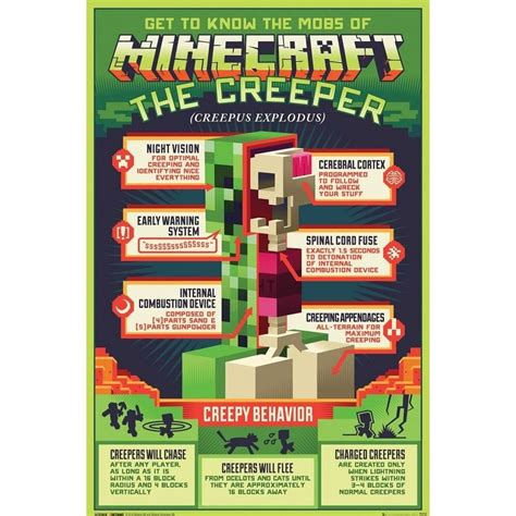 Minecraft Creepy Behavior Poster | Video Game Heaven