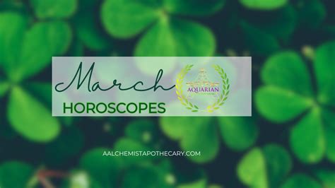 March Horoscopes for All 12 Zodiac Signs – AAApothecary