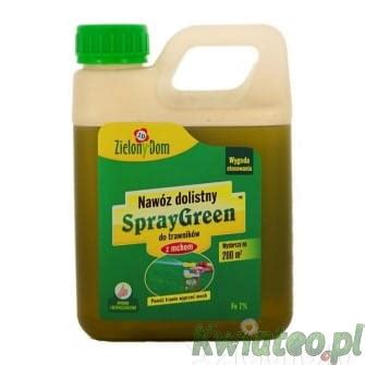 Spray Green Nawóz Trawnik z Mchem 1100g 800ml UZUPEŁNIENIE Zielony Dom